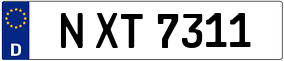 Truck License Plate